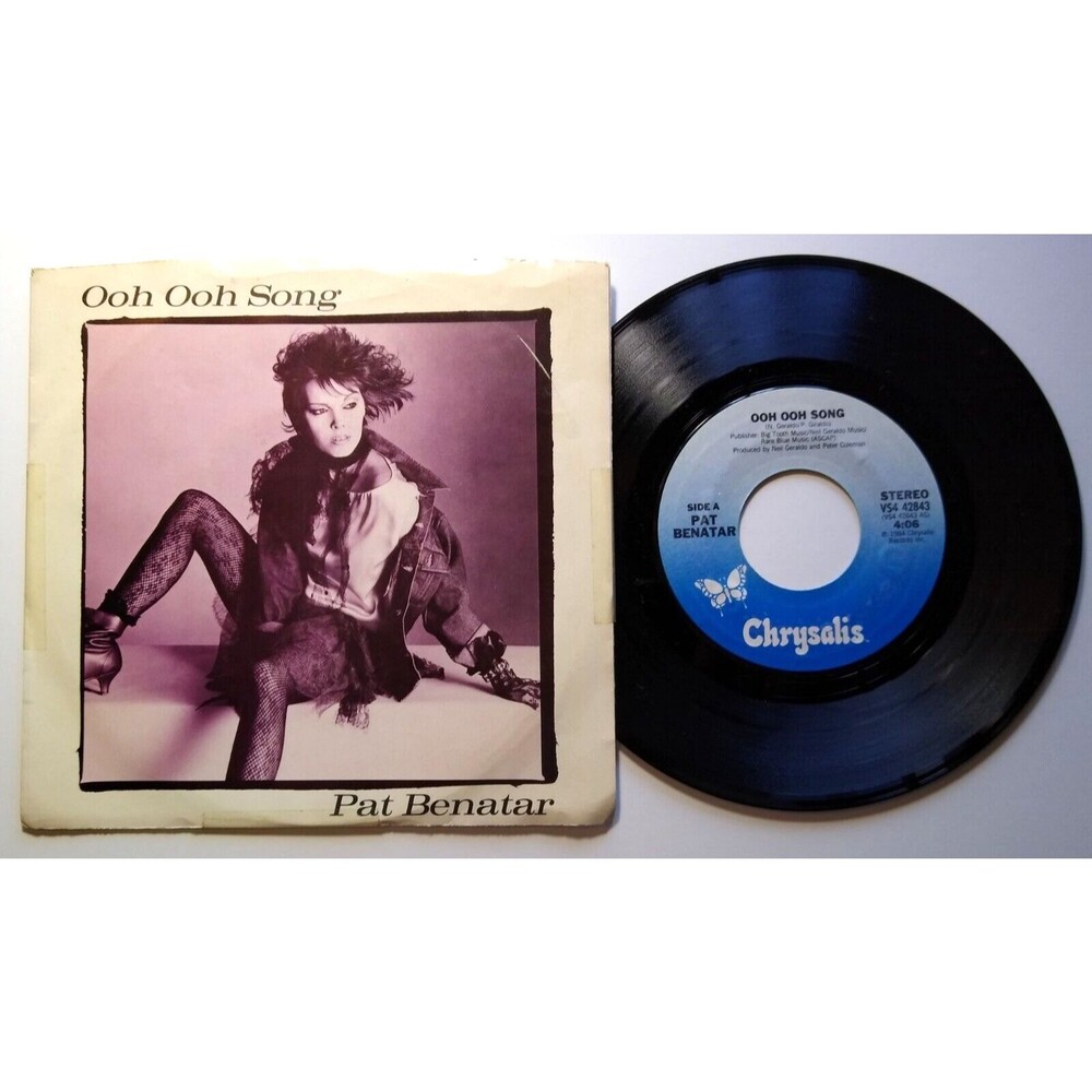 Pat Benatar Ooh Ooh Song 19843 Vinyl Record 7" Pop Rock Synth-Pop Picture Sleeve